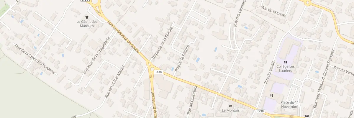 Plan du 1 Rue de la félicité à Saint-Jean-de-Monts