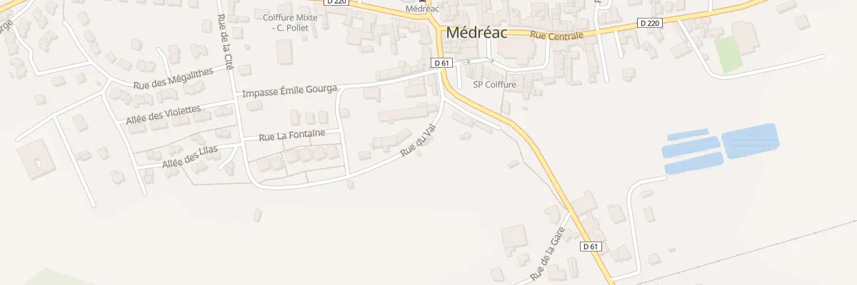 Plan du 2 Rue du Val à Médréac