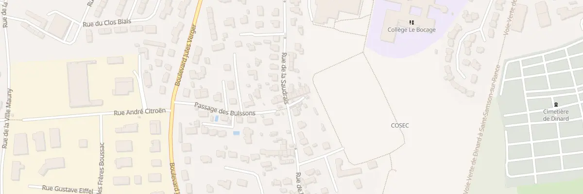 Plan du 25 Rue de la Saudrais à Dinard
