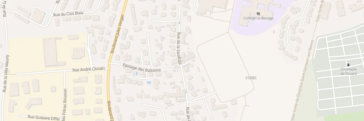 Plan du 23 Rue de la Saudrais à Dinard