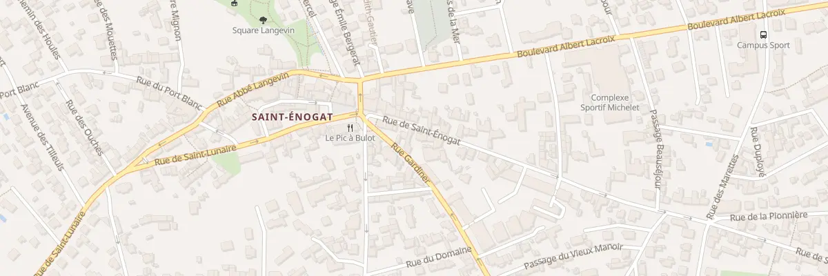 Plan du 83 Rue de Saint-Enogat à Dinard