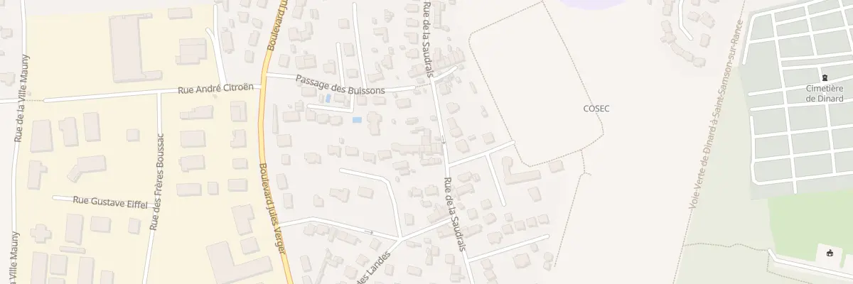 Plan du 40 Rue de la Saudrais à Dinard