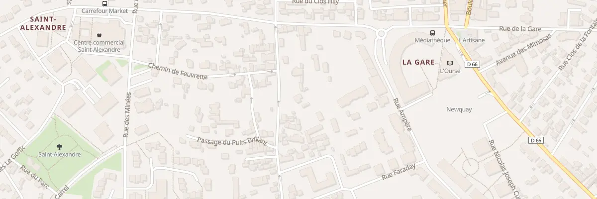 Plan du 5 Rue Saint-Alexandre à Dinard