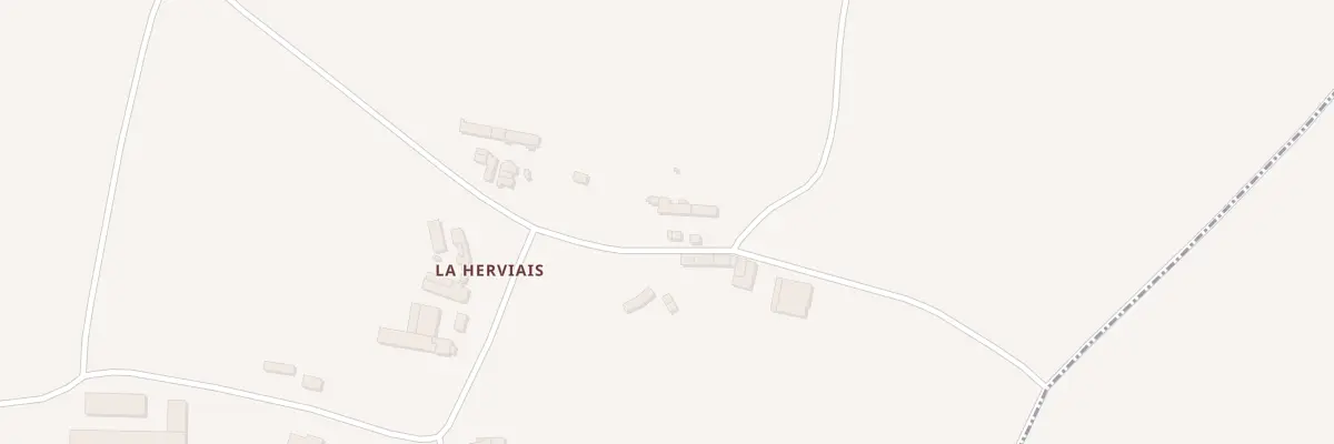 Plan du 9 La Herviais à Trévron