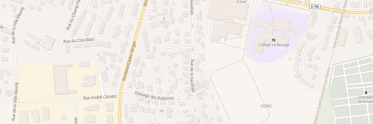 Plan du 26 Rue de la Saudrais à Dinard