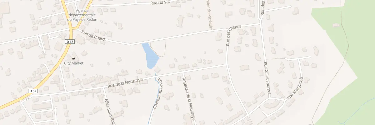 Plan du 29 Rue de la Houssaye à Redon