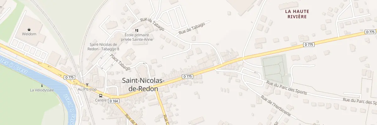 Plan du 5260 Rue de Châteaubriant à Saint-Nicolas-de-Redon