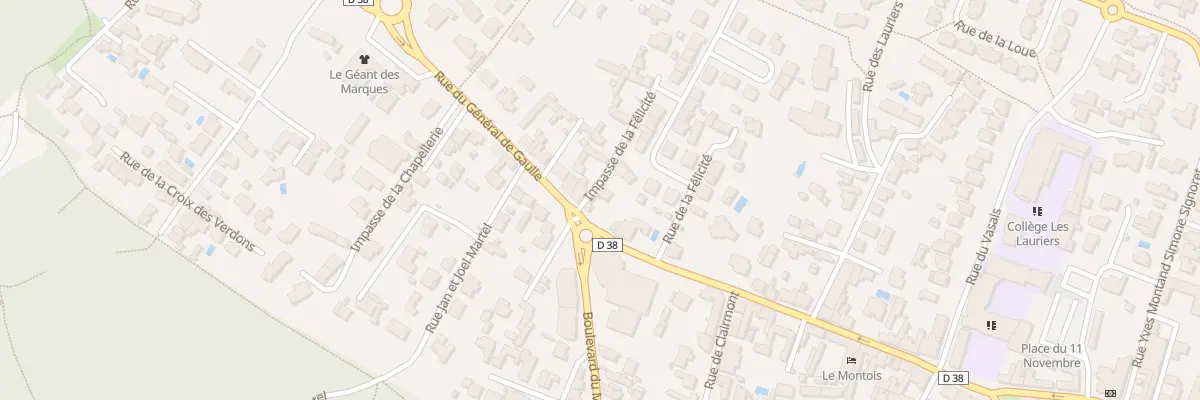 Plan du 118 Rue du général de gaulle à Saint-Jean-de-Monts