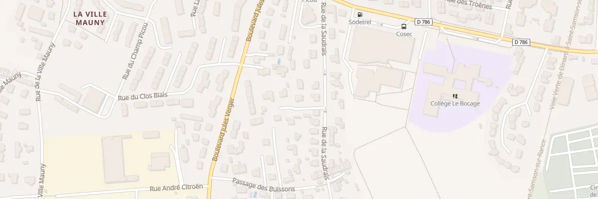 Plan du 14B Rue de la Saudrais à Dinard