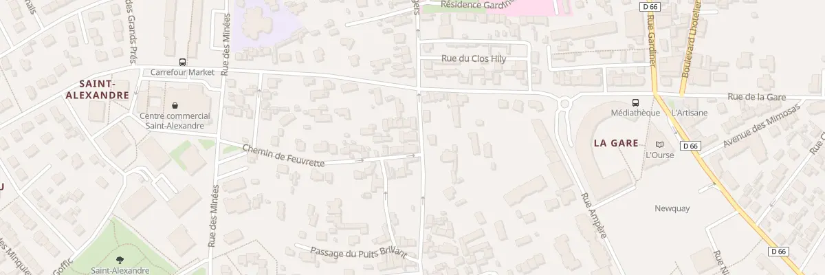 Plan du 8 Rue Saint-Alexandre à Dinard