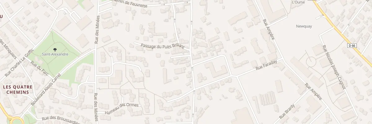Plan du 20 Rue Saint-Alexandre à Dinard