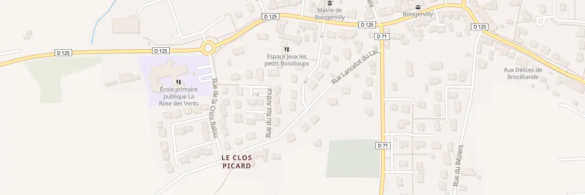 Plan du 5 Rue du Clos Picard à Boisgervilly