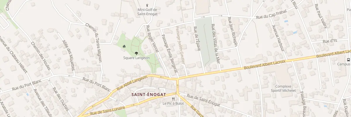 Plan du 4 Pas Emile Bergerat à Dinard