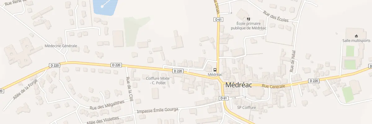 Plan du 8 Pl de la Mairie à Médréac