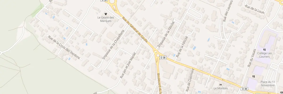 Plan du 3 Rue jan et joël martel à Saint-Jean-de-Monts