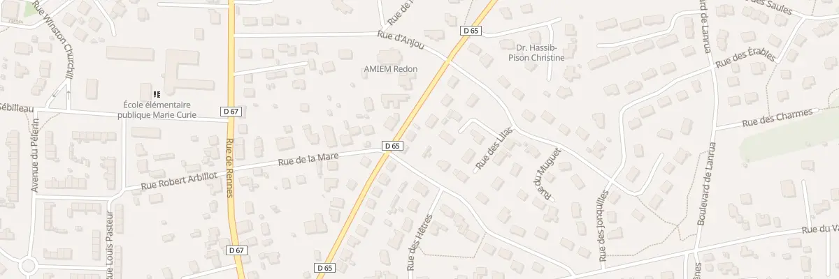 Plan du 32 Rue Gal de la Ferriere à Redon