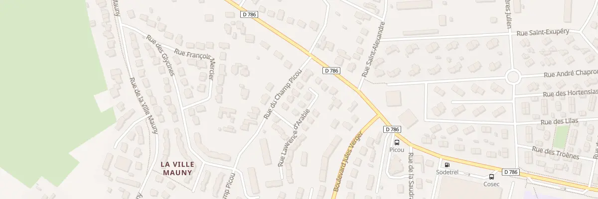 Plan du 9 Rue Lawrence d’Arabie à Dinard
