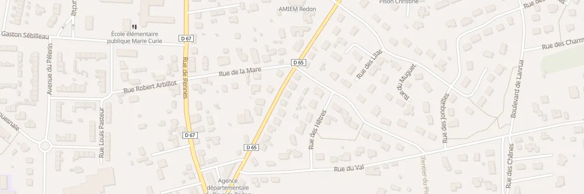 Plan du 24 Rue Gal de la Ferriere à Redon