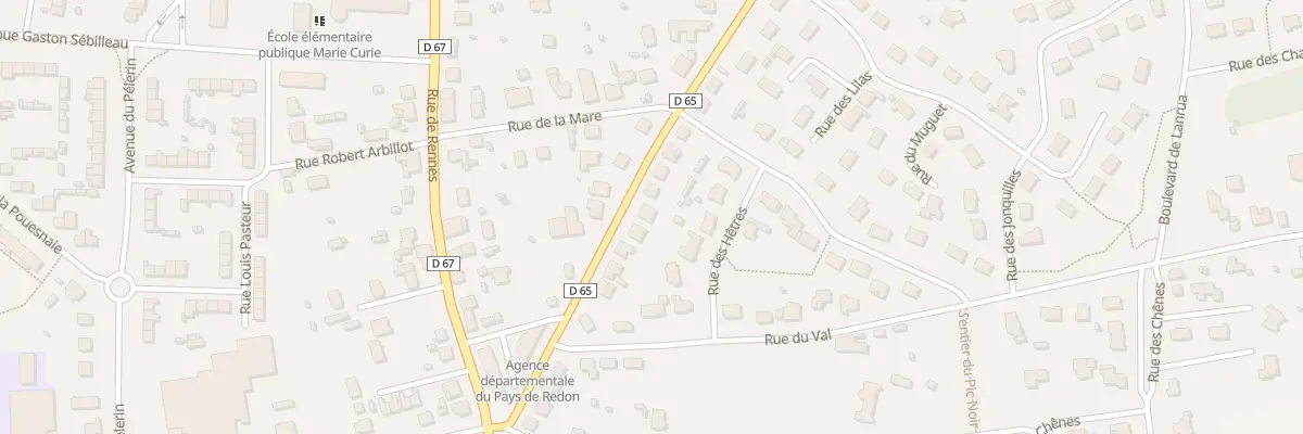 Plan du 20 Rue Gal de la Ferriere à Redon