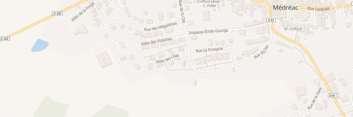 Plan du 3 All des Lilas à Médréac