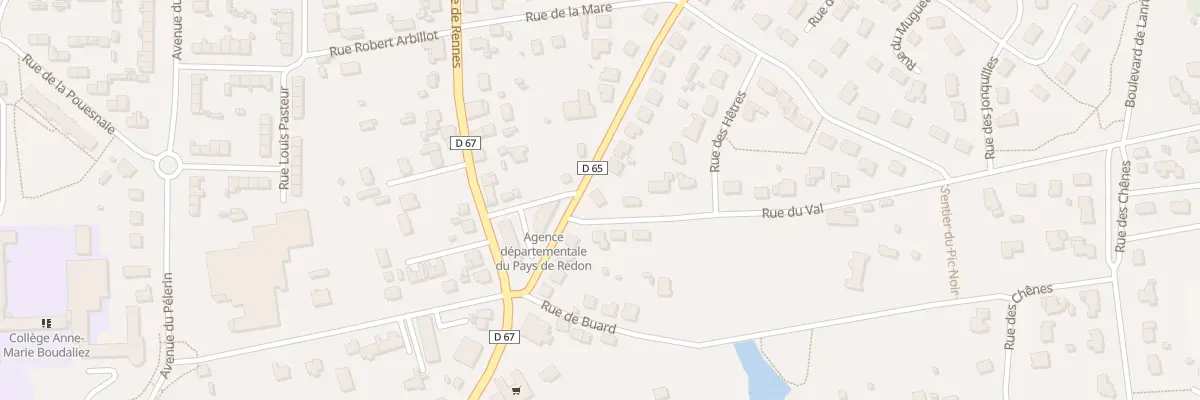 Plan du 10 Rue Gal de la Ferriere à Redon