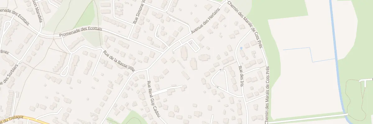 Plan du 88 Av des Herlains à Donges