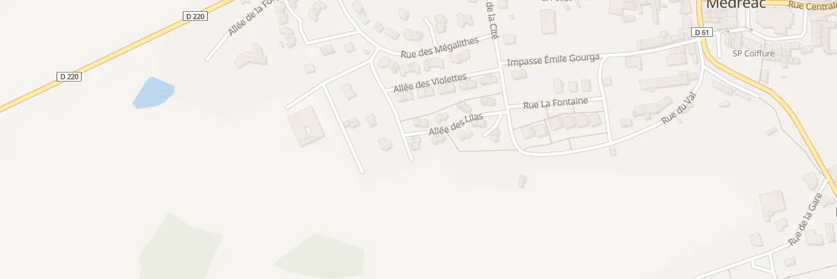 Plan du 11 All des Lilas à Médréac