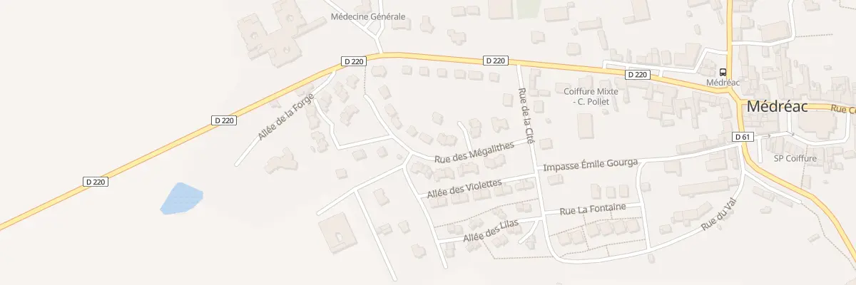 Plan du 23 Rue des Mégalithes à Médréac