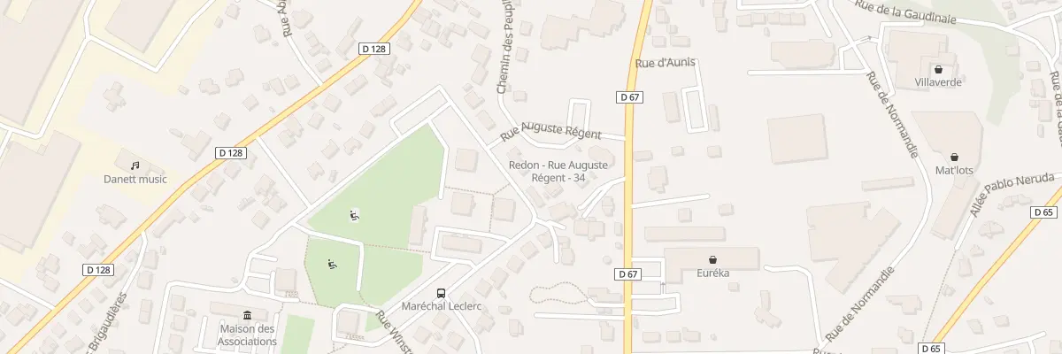 Plan du 22 Rue du Maréchal Leclerc à Redon