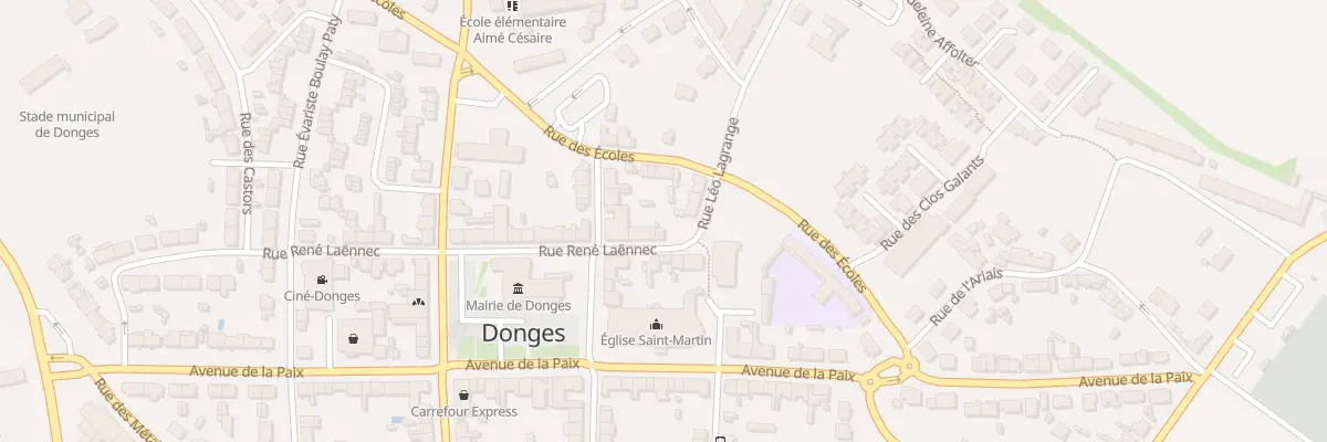 Plan du 29 Rue René Laënnec à Donges