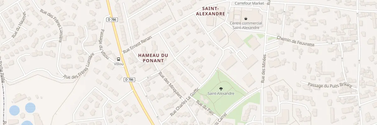 Plan du 17 Rue Brizeux à Dinard