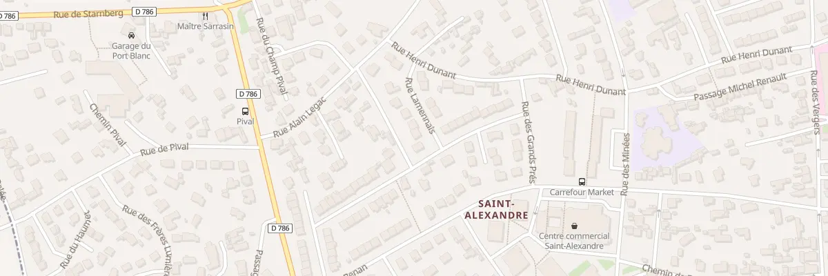 Plan du 10 Rue Lamennais à Dinard