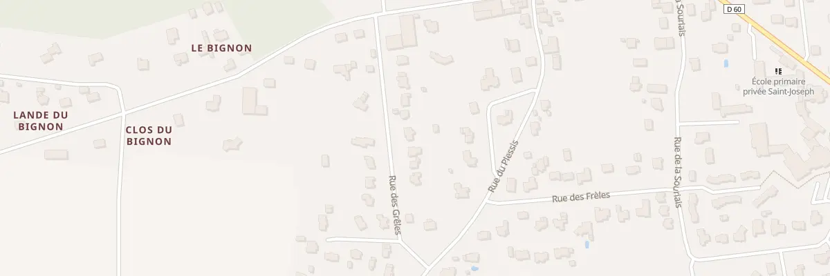 Plan du 6434 Rue des Greles à Bains-sur-Oust