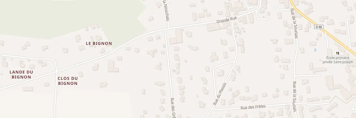 Plan du 6718 Rue des Greles à Bains-sur-Oust