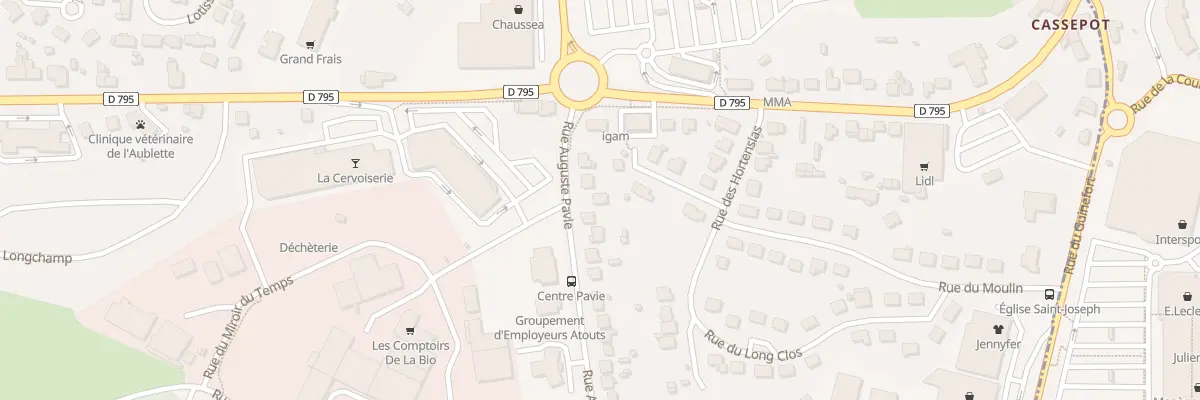 Plan du 5 Rue Auguste Pavie à Quévert