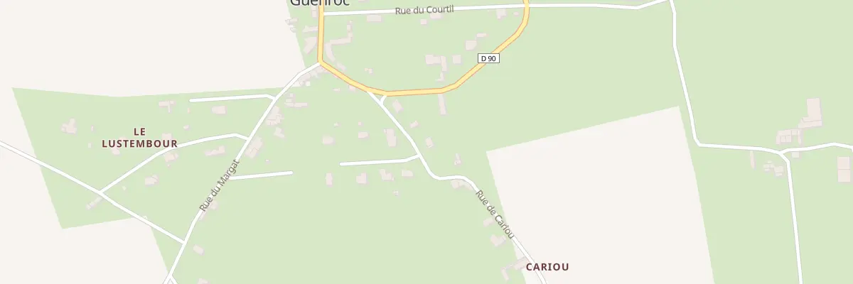 Plan du 1 Rue de Cariou à Guenroc