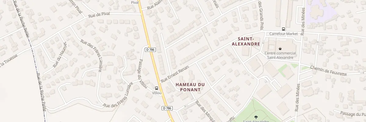 Plan du 58 Rue Ernest Renan à Dinard