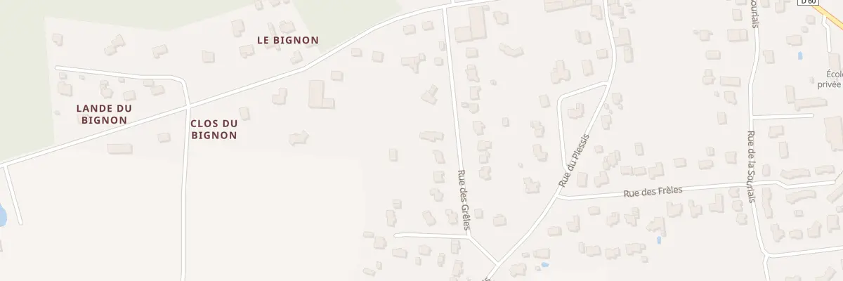 Plan du 6429 Rue des Greles à Bains-sur-Oust