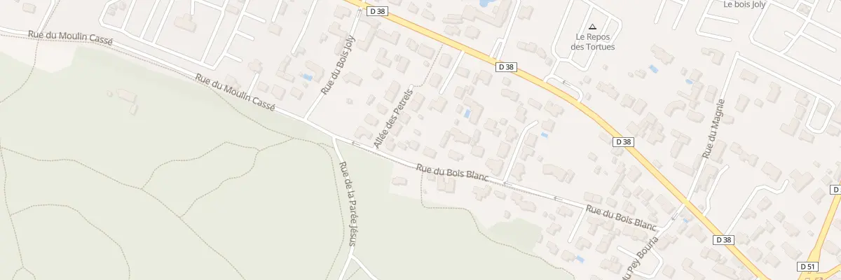 Plan du 38 Rue du bois blanc à Saint-Jean-de-Monts