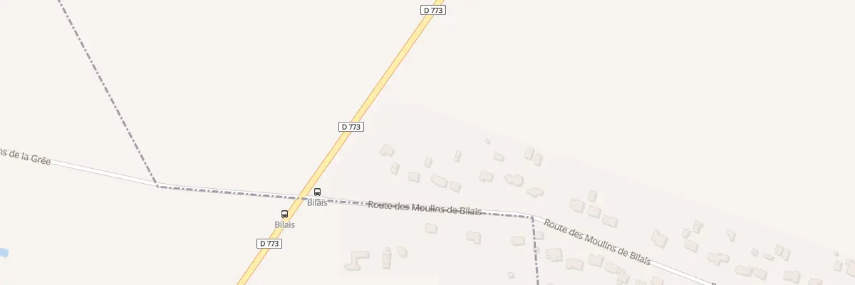 Plan du 3 Rte des Moulins de Bilais à Drefféac