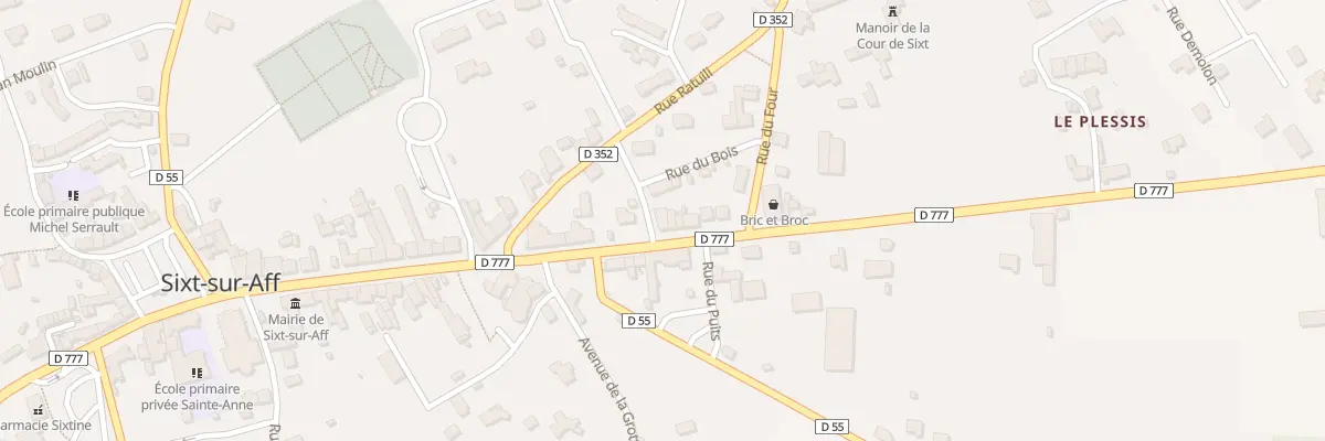 Plan du 45 Rue Onffroy de la Rosière à Sixt-sur-Aff