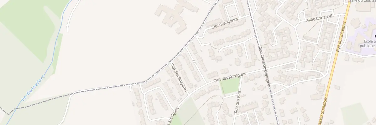 Plan du 52 Res des Bruyeres à Trélivan