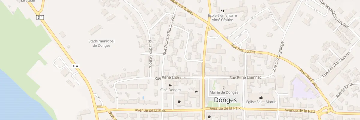 Plan du 10 Rue Evariste Boulay Paty à Donges