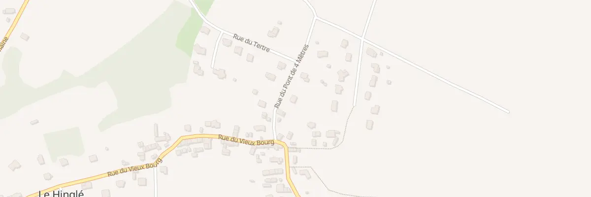 Plan du 4 Rue du Pont de 4 Metres au Hinglé