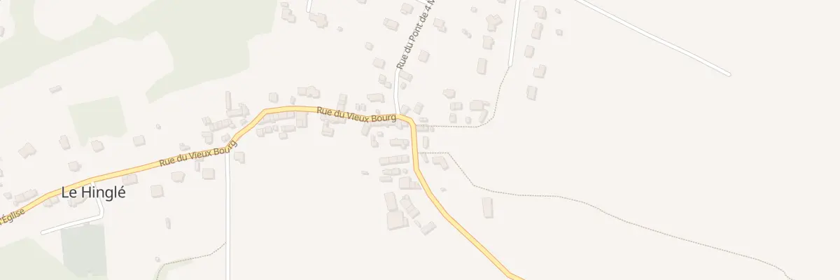Plan du 25 Rue du Vieux Bourg au Hinglé