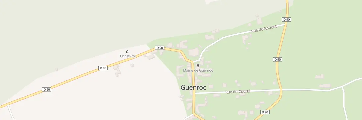Plan du 1 Rue de la Roche Blanche à Guenroc
