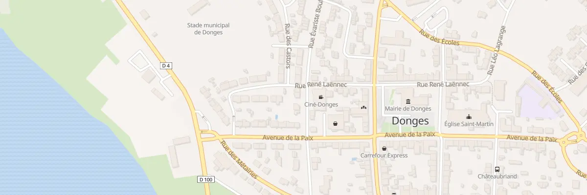 Plan du 3 Rue Evariste Boulay Paty à Donges