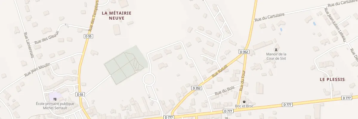 Plan du 3 All du Domaine à Sixt-sur-Aff