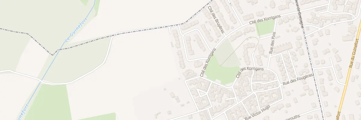 Plan du 8 Res des Bruyeres à Trélivan