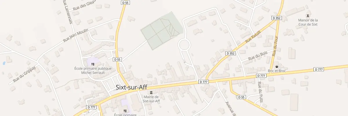 Plan du 25 Rue Onffroy de la Rosière à Sixt-sur-Aff